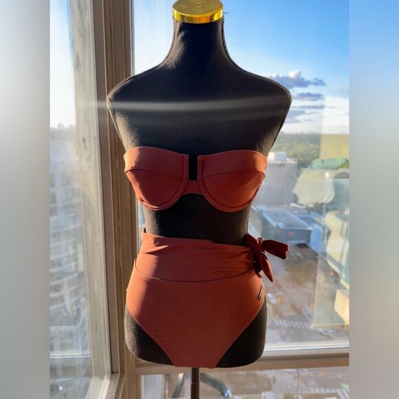 🆕 ZIMMERMANN 🧿 NWOT Separates Balconette & Scarf HW Pant Bikini Set Sz 0 = US2 - Picture 4 of 16